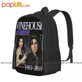 Amy Winehouse Backpack Large Capacity Print Style Shopping Bag