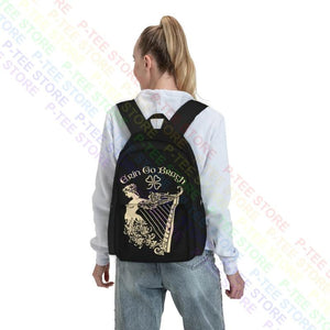 Irish Harp Eire St. Patricks Large Capacity Backpack