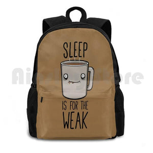 Funny Outdoor Hiking Backpack Waterproof Camping Travel Coffee Joke