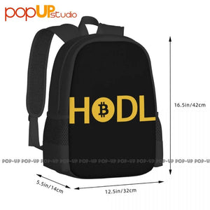 Bitcoin Hodl Backpack Large Capacity Storage Bag For Travel