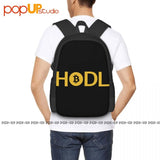 Bitcoin Hodl Backpack Large Capacity Storage Bag For Travel