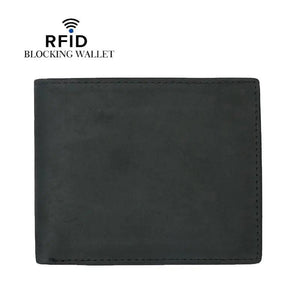 Leather Bifold Travel Slim Wallet for Men with RFID Blocking