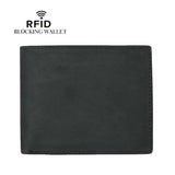 Leather Bifold Travel Slim Wallet for Men with RFID Blocking