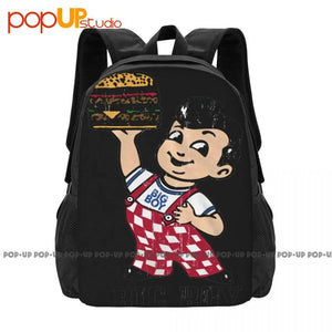 Bob's Big Boy Adult Hamburger Backpack - Large Capacity Travel Style