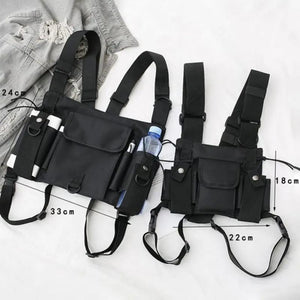 Adjustable Unisex Chest Pouch Bag Outdoor Vest