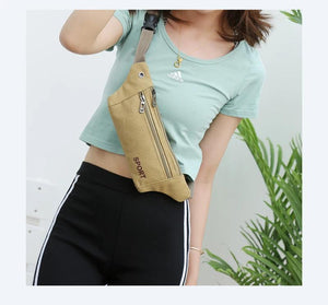 Men Durable Fanny Waist Pack Canvas Hip Bum Military