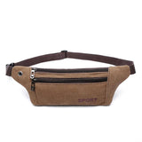 Men Durable Fanny Waist Pack Canvas Hip Bum Military
