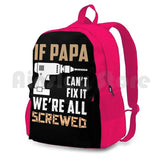 Papa Can't Fix It-Funny Great Gift For Grandpa-Father's Outdoor Hiking Backpack