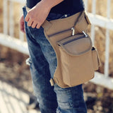 Canvas Drop waist bags Leg pack bag Men belt bicycle Large Capacity Waist Bags