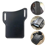 Men Leather Vertical Pockets Outdoor Phone Bag