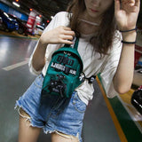Harajuku Shoulder Messenger Bag Oxford Mobile Phone Chest Bag