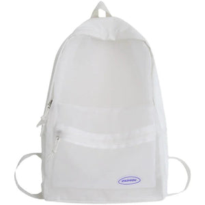 Clear Nylon PVC Girls School Backpack Rucksack Mochila