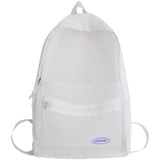 Clear Nylon PVC Girls School Backpack Rucksack Mochila