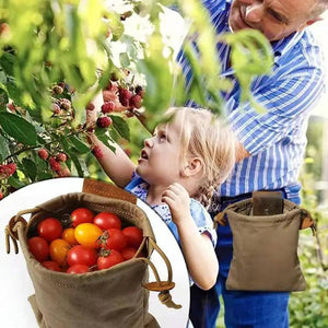 Collapsible Fruit Carry Pouch Canvas Tote Bag