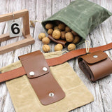 Collapsible Fruit Carry Pouch Canvas Tote Bag