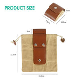 Collapsible Fruit Carry Pouch Canvas Tote Bag