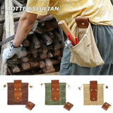 Collapsible Fruit Carry Pouch Canvas Tote Bag