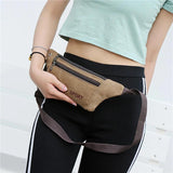 Men's Outdoor Sports Bag Canvas Waist Bag Crossbody Male Banana Bag