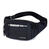 Men Waist Bag Oxford Cloth Waterproof Chest Bag Multi-layer Bag