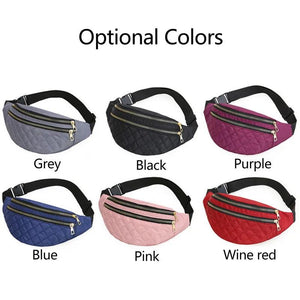 Women's Oxford Fanny Pack Waist Bag Crossbody Chest Bag Handbag