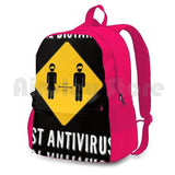 Funny Social Distancing Hiking Backpack Waterproof