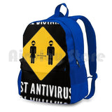Funny Social Distancing Hiking Backpack Waterproof
