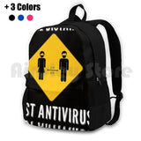 Funny Social Distancing Hiking Backpack Waterproof