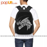Aliens Xenomorphs 80s Backpack Large Capacity Bookbag