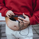 Funny Pop Dad Bod Money Belt Bag Men Travel Bags Fanny Pack
