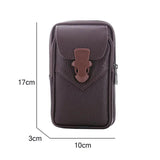 Men's PU Leather Belt Bag Business Style Wallet Purse