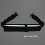 Dual Pocket Running Belt Phone Pouch Waist Bag for Jogging Cycling