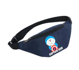 Waterproof Waist Bag Men Unisex Fanny Pack Ladies Belly Bags For Doraemon