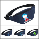 Waterproof Waist Bag Men Unisex Fanny Pack Ladies Belly Bags For Doraemon