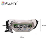 Clear PVC Fanny Pack with Letter Print Pendant