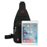 Men's Chest Bag Cross Border Fashionable Zip Male Shoulder Messenger Crossbody B