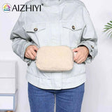 Plush Fanny Pack Bum Bag Zipper Hip Shoulder Bags