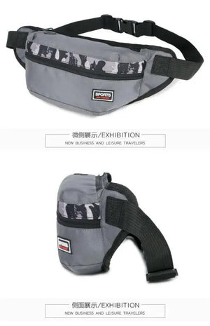 Hot Camo Travel Bum Bag Fanny Pack Waist Bag Zipped Pouch