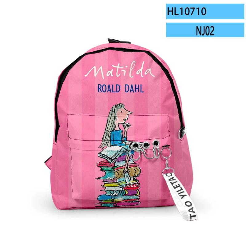 Matilda Musical Movie Backpack Casual Schoolbag Rucksack Unisex Bags