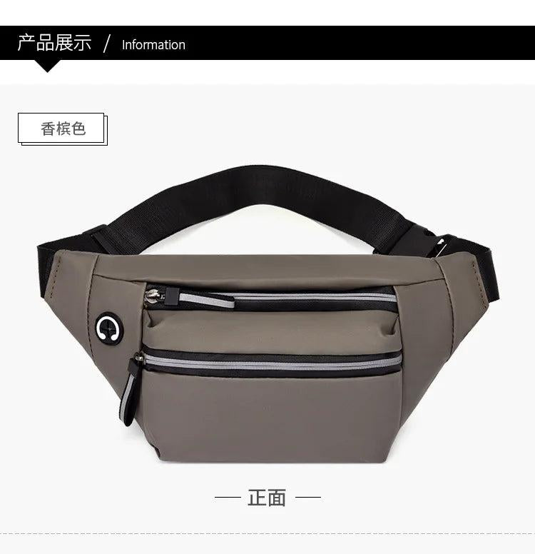 Waterproof Man Waist Bag Chest Pack Outdoor Sports