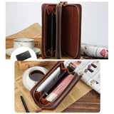Men's Long Zipper Wallet Clutch Bag Large Capacity Mobile Phone Pouch
