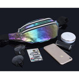 Unisex Holographic Waist Fanny Pack Crossbody Handbag