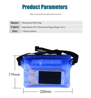 Waterproof PVC Shoulder Bag for Phone Money Storage