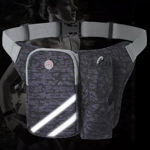 Running Waist Pack with Water Bottle Holder for Fitness
