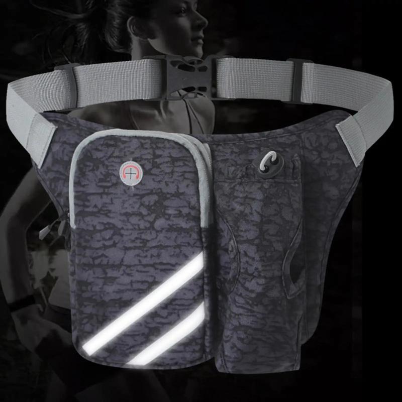 Running Waist Pack with Water Bottle Holder for Fitness