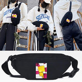 2D Space Print Waist Bag Unisex Chest Pack Large Capacity Cross Shoulder Bag