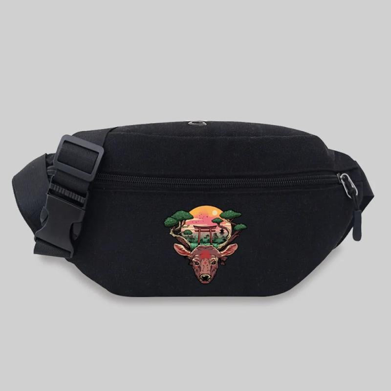 Unisex Messenger Chest Bags Student Waist Bag Japan Style Fanny Pack