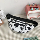 Nylon Crossbody Shoulder Bag Gothic Chest Pack Wild Girl Zipper Pockets