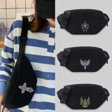 Skull Pattern Waist Bag Unisex Bum Bags Lightweight Sports Chest Bag