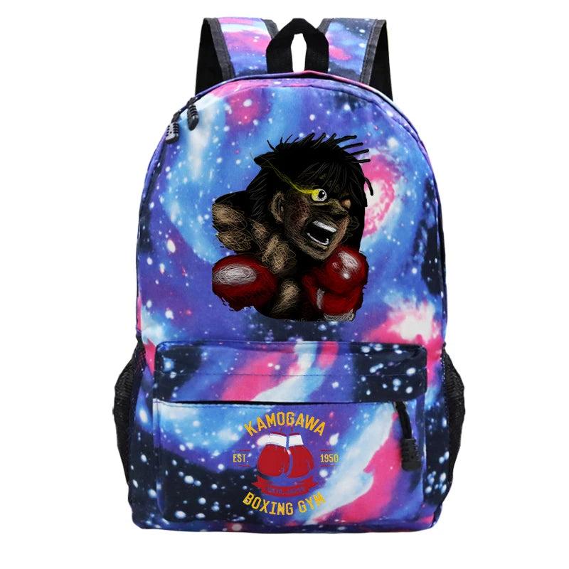 Hajime No Ippo SchoolBags Anime Shoulder Bags Laptop Backpacks