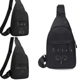 Chest pack Men Constellation Print Shoulder Bag Key Travel Packs Messenger